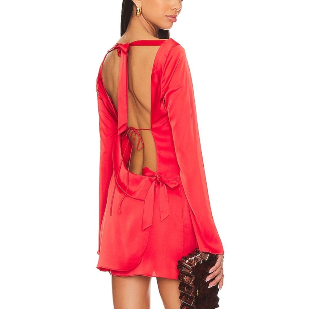 NWT Danielle Guizio Lleo Satin Mini Dress